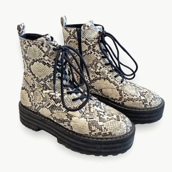 H&M Snake Platform Chunky Boots - Picture 4 of 5